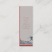 De Grote Golf van het Visitekaartje Kanagawa Skinn (Achterkant)