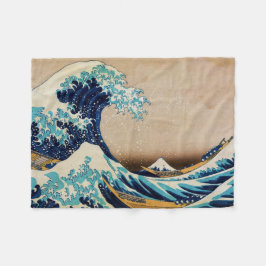 De Grote Golf van Hokusai Fleece Deken