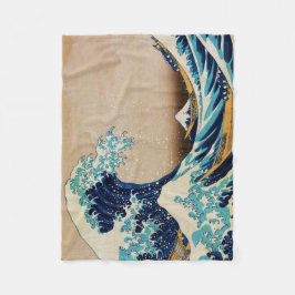 De Grote Golf van Hokusai Fleece Deken