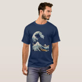 De Grote Golf van Hokusai Graphic T-Shirt (Voorkant volledig)