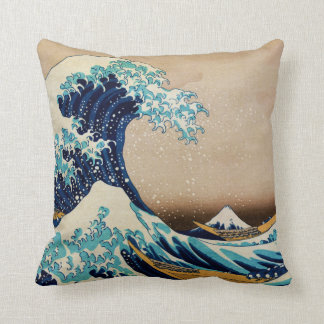 De Grote Golf van Hokusai Japanners Kussen