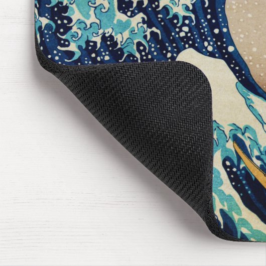 De Grote Golf van Hokusai,  Japans Muismat (Hoek)