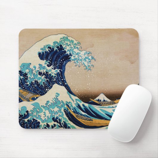 De Grote Golf van Hokusai,  Japans Muismat (Met muis)