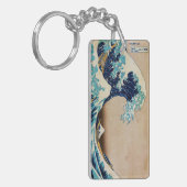 De Grote Golf van Hokusai Japanse Sleutelhanger (Voorkant Links)