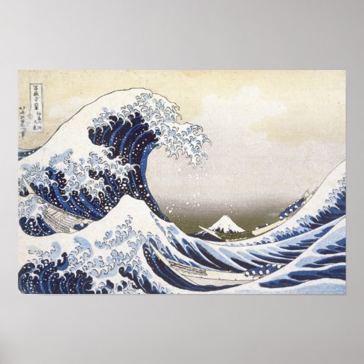 De Grote Golf van Hokusai Poster (Voorkant)