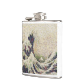 De grote golf van Honeydew Melon Fine Art Spoof Heupfles (Links)