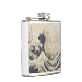 De grote golf van Honeydew Melon Fine Art Spoof Heupfles (Rechts)