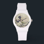 De grote golf van Honeydew Melon Fine Art Spoof Horloge<br><div class="desc">De grote golf van Honeydew Melon Fine Art Spoof is een acrylverf na een beroemd kunstwerk. Het iconische afbeelding bestaat uit een ontkoppeling van groenten en fruit. Ideale wandkunst en decor voor voedselliefhebbers, veganrestaurants en vegetarische eetgelegenheden. De kunst toont drie boten die zich door een storm-gericht zee bewegen, met een...</div>
