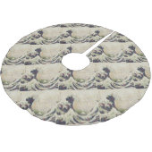De grote golf van Honeydew Melon Fine Art Spoof Kerstboom Rok (Gekanteld)