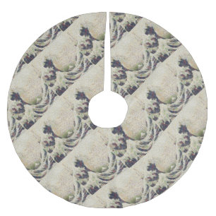 De grote golf van Honeydew Melon Fine Art Spoof Kerstboom Rok