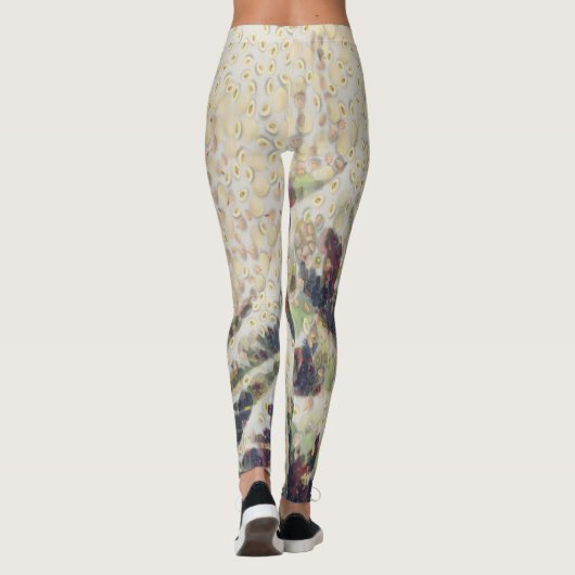 De grote golf van Honeydew Melon Fine Art Spoof Leggings (Achterkant)