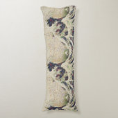 De grote golf van Honeydew Melon Fine Art Spoof Lichaamskussen (Voorkant Verticaal)