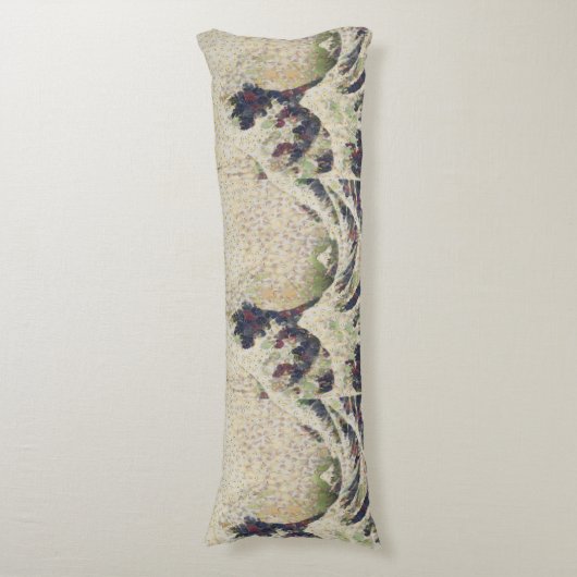 De grote golf van Honeydew Melon Fine Art Spoof Lichaamskussen (Voorkant Verticaal)