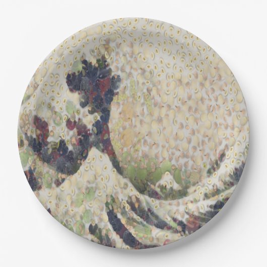 De grote golf van Honeydew Melon Fine Art Spoof Papieren Bordje (Voorkant)