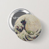 De grote golf van Honeydew Melon Fine Art Spoof Ronde Button 5,7 Cm (Voorkant /achterkant)
