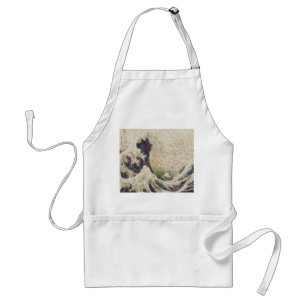 De grote golf van Honeydew Melon Fine Art Spoof Standaard Schort