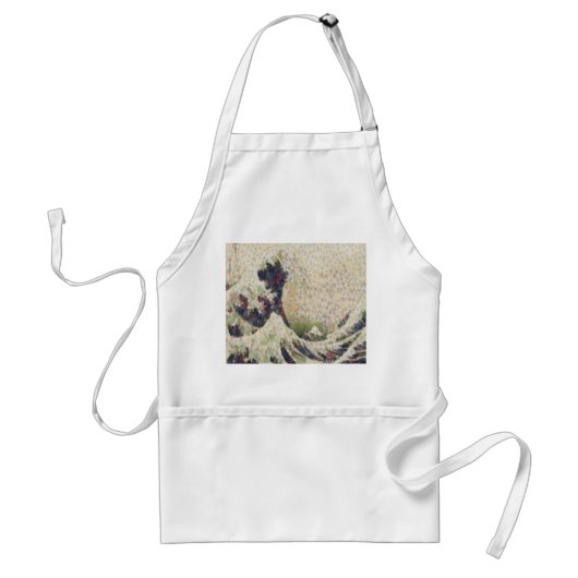 De grote golf van Honeydew Melon Fine Art Spoof Standaard Schort (Voorkant)