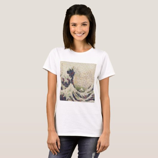 De grote golf van Honeydew Melon Fine Art Spoof T-shirt (Voorkant volledig)