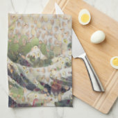 De grote golf van Honeydew Melon Fine Art Spoof Theedoek (Quarter Fold)