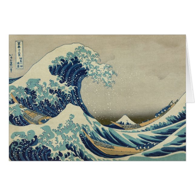 De Grote Golf van Kanagawa (Voorkant Horizontaal)