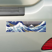 De Grote Golf van Kanagawa - 神 奈 川 浪 裏 Bumpersticker (Op auto)