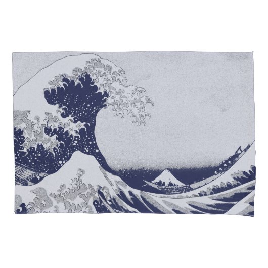 De Grote Golf van Kanagawa (神 川 沖 裏 奈) Kussensloop (Voorkant)