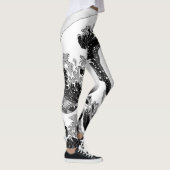 De Grote Golf van Kanagawa (神 川 沖 裏 奈) Leggings (Rechts)