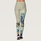 De Grote Golf van Kanagawa (神 川 沖 裏 奈) Leggings (Achterkant)