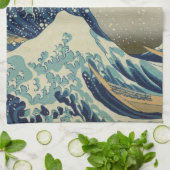 De Grote Golf van Kanagawa (神 川 沖 裏 奈) Theedoek (Gevouwen)