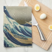 De Grote Golf van Kanagawa (神 川 沖 裏 奈) Theedoek (Quarter Fold)