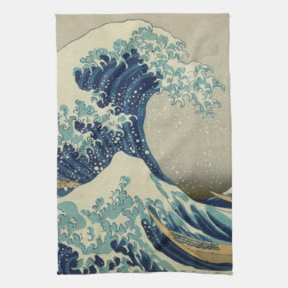 De Grote Golf van Kanagawa (神 川 沖 裏 奈) Theedoek