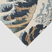 De Grote Golf van Kanagawa #1 - Decoupage- Tissuepapier (Detail)