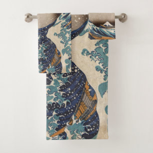 De Grote Golf van Kanagawa Bad Handdoek