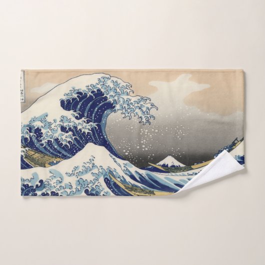 De grote golf van Kanagawa Bad Handdoek (Handdoek)