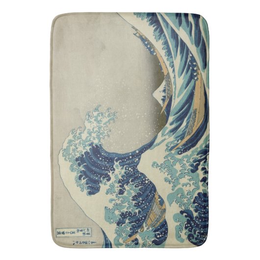 De Grote Golf van Kanagawa Badmat (Voorkant Verticaal)