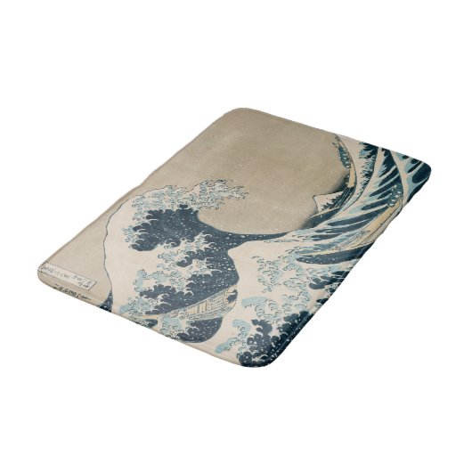 De Grote Golf van Kanagawa Badmat (Gekanteld)