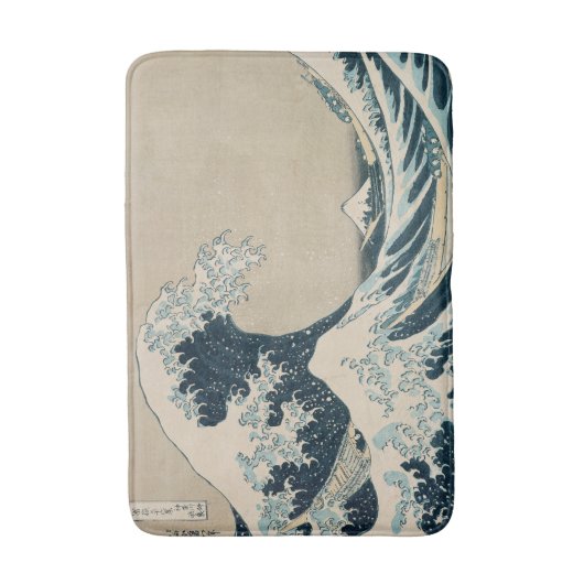 De Grote Golf van Kanagawa Badmat (Voorkant Verticaal)