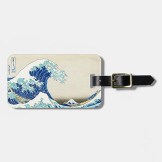 De Grote Golf van Kanagawa Bagagelabel