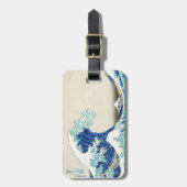De Grote Golf van Kanagawa Bagagelabel (Voorkant verticaal)