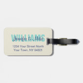 De Grote Golf van Kanagawa Bagagelabel (Achterkant horizontaal)