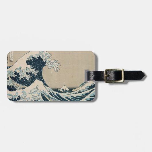 De Grote Golf van Kanagawa Bagagelabel (Voorkant horizontaal)