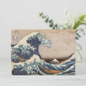 De Grote Golf van Kanagawa Bedankkaart (Staand voorkant)