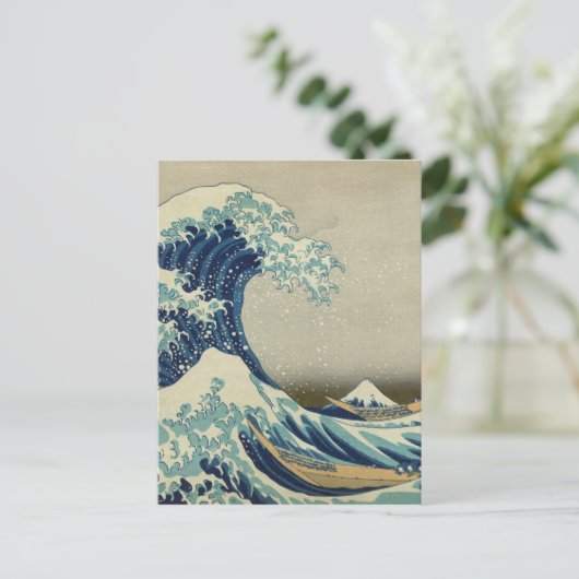 De Grote Golf van Kanagawa Briefkaart (Staand voorkant)