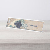 De Grote Golf van Kanagawa Bureau Naambordje (Voorkant)