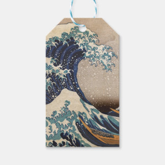 De Grote Golf van Kanagawa Cadeaulabel