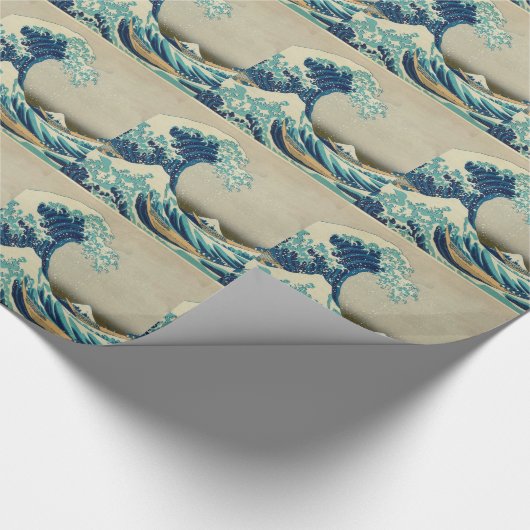 De Grote Golf van Kanagawa Cadeaupapier (Hoek)