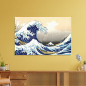 De Grote Golf van Kanagawa Canvas Afdruk (Insitu (Woonkamer))