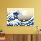 De Grote Golf van Kanagawa Canvas Afdruk (Insitu (Woonkamer))