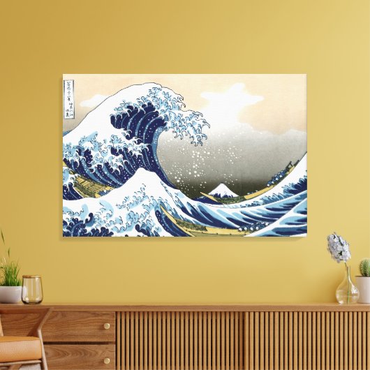 De grote golf van Kanagawa Canvas Afdruk (Insitu (Woonkamer))