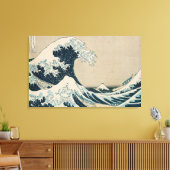 De Grote Golf van Kanagawa Canvas Afdruk (Insitu (Woonkamer))